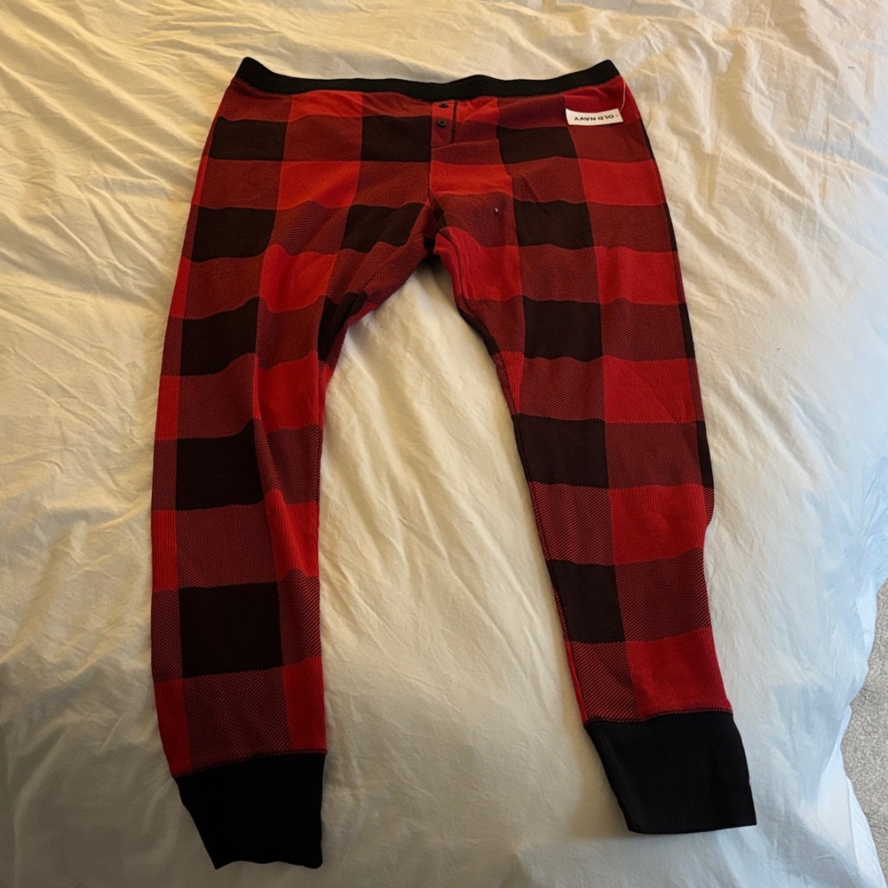 Old Navy Red and Black buffalo check Pajama Pants